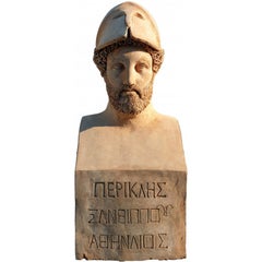 ERMA TERRACOTTA DI PERICLE DAL MUSEO DI PIO CLEMENTINO A ROMA, XX secolo.