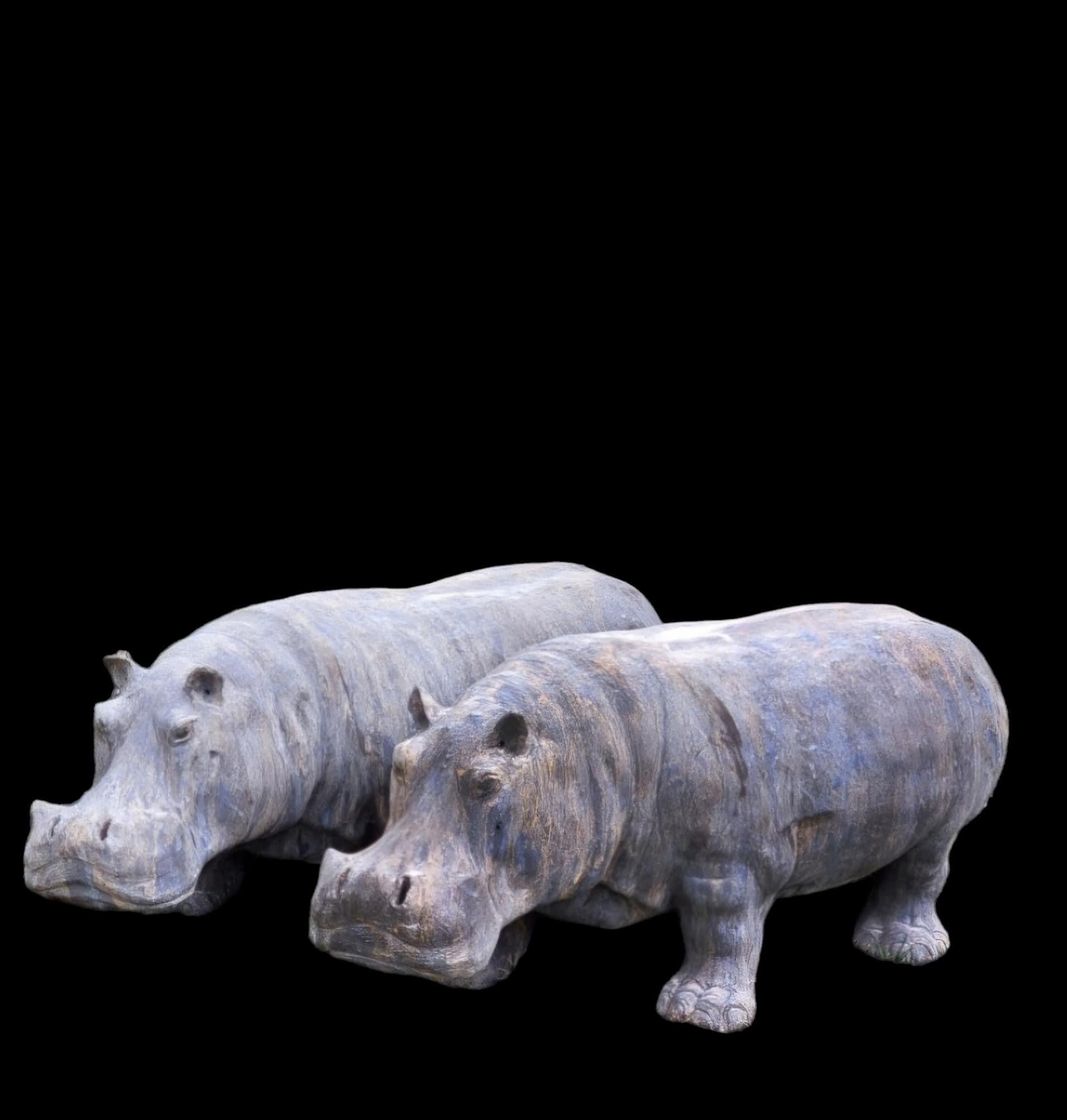 Terracotta TERRACOTTA HIPPOPOTAMUs in vendita