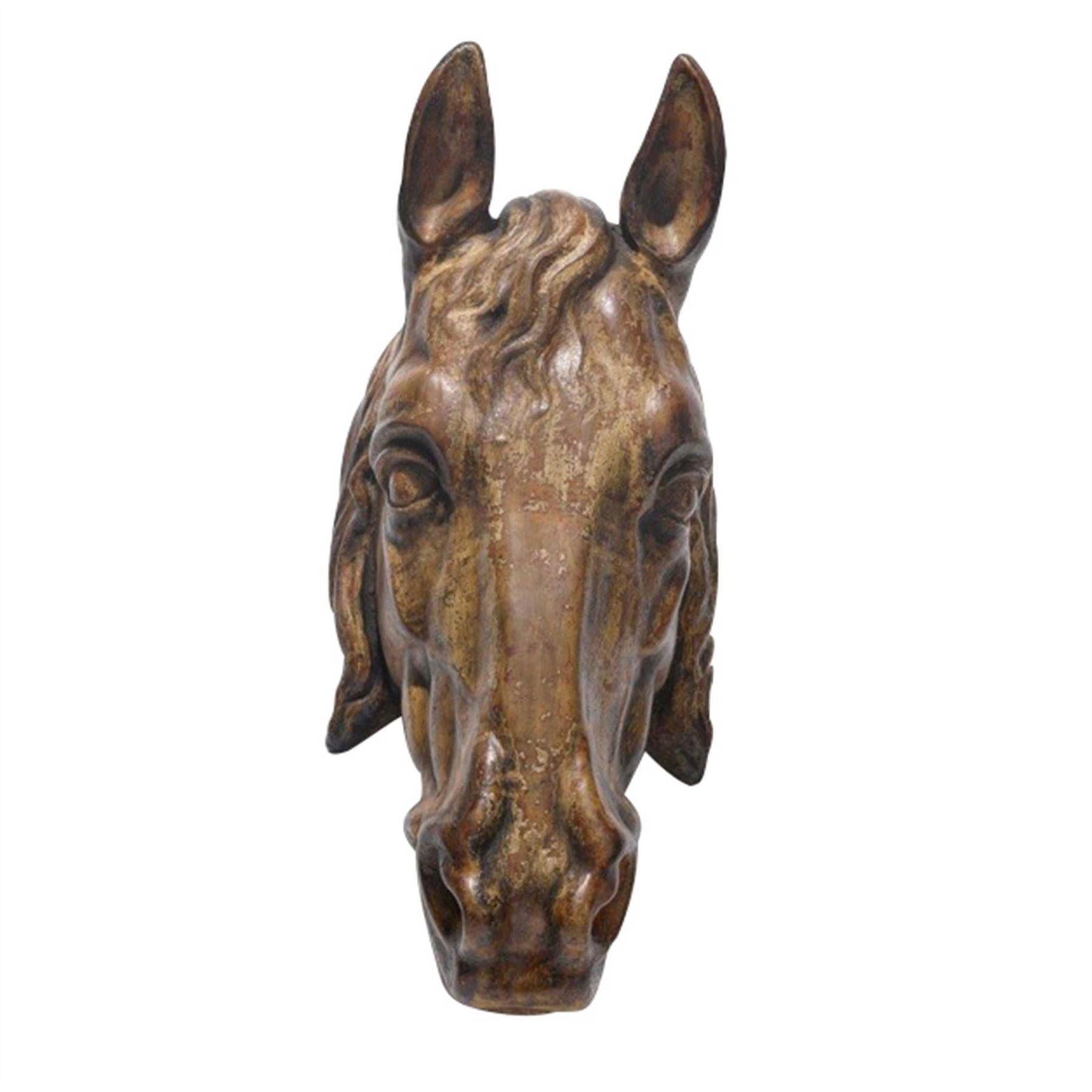 19th Century Terracotta Horse Head