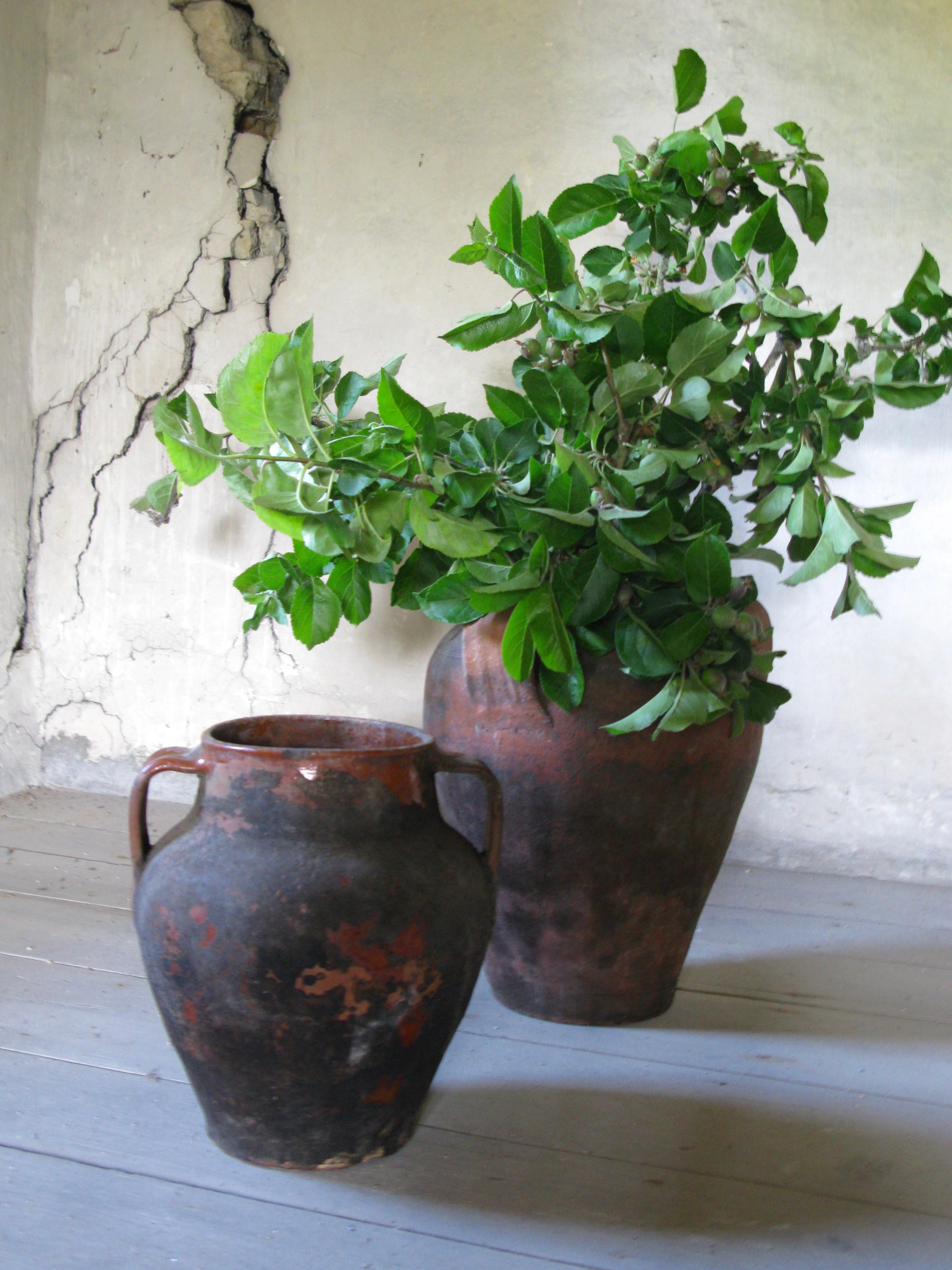 Spanish Terracotta Jar, Water Pot, Vase