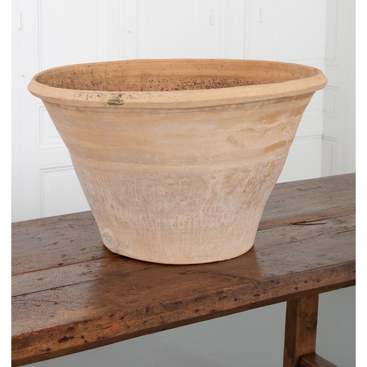 Country Terracotta Large Bowl For Sale
