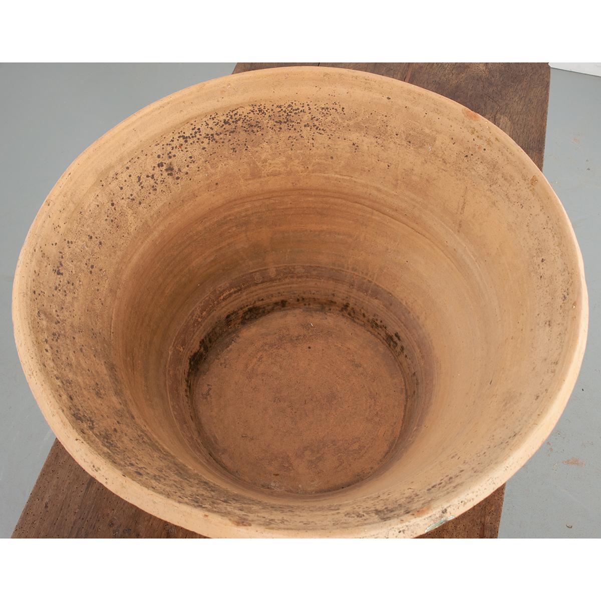 French Terracotta Large Bowl For Sale