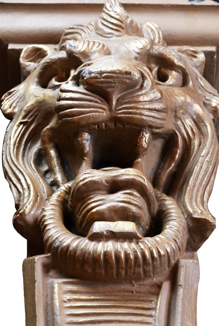 Terracotta Lion Keystone at 1stDibs