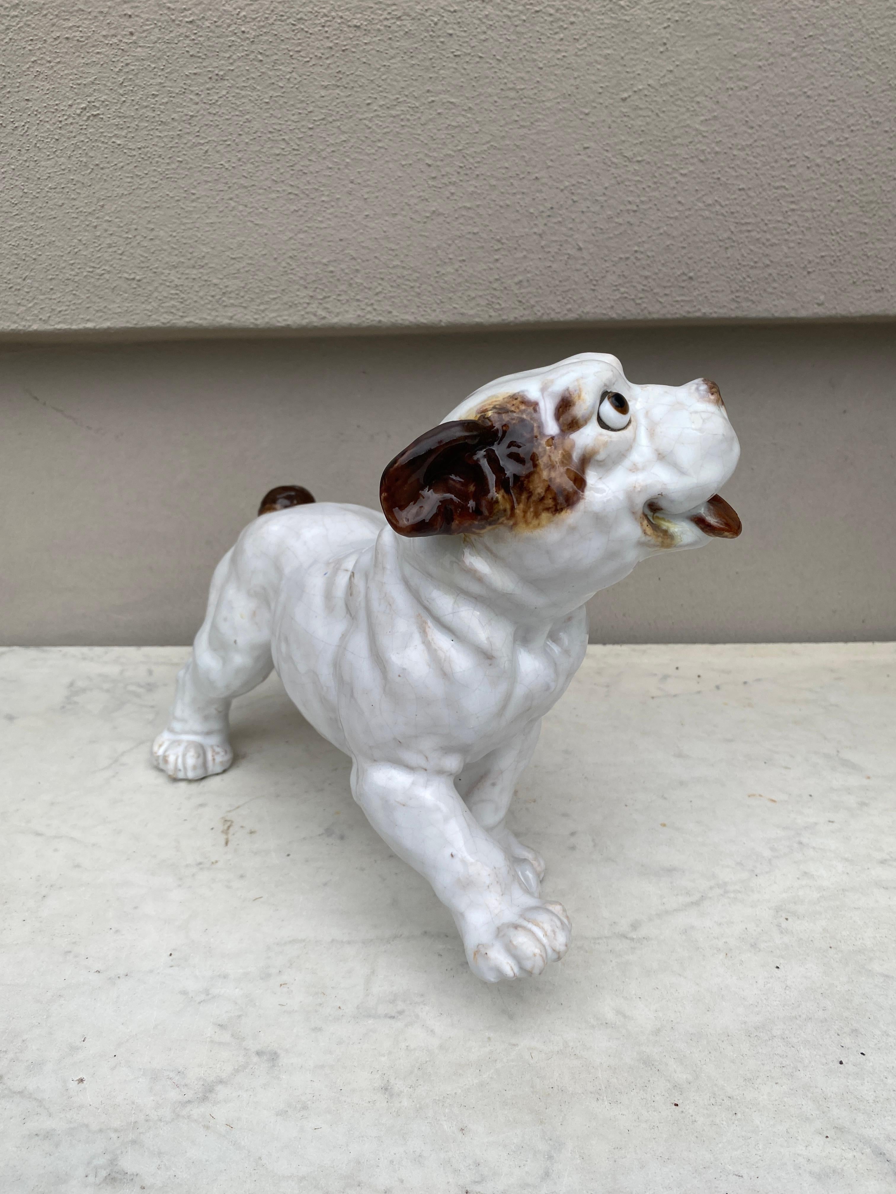 Terracotta Majolica Bulldog Bavent Normandy For Sale 2
