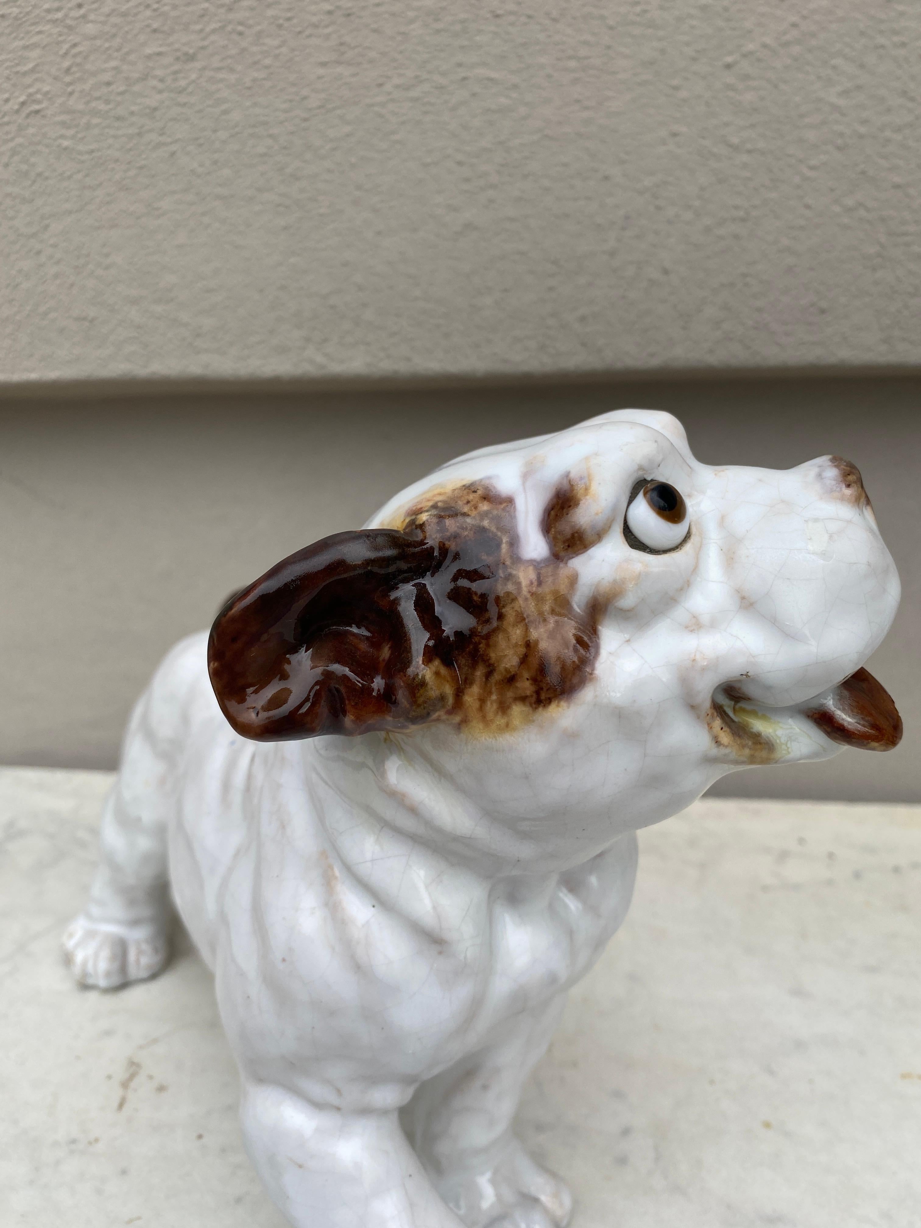 Terracotta Majolica Bulldog Bavent Normandy For Sale 3