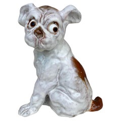 Terracotta Majolica Bulldog Bavent Normandy