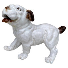 Terracotta Majolica Bulldog Bavent Normandy