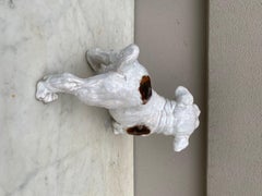 Terracotta Majolica Dog Bavent Normandy