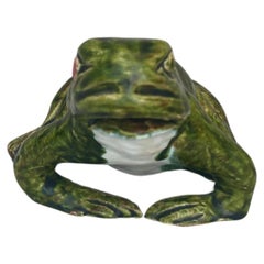 Terracotta Majolica Frog Filmont Bavent Normandy