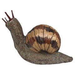 Terracotta Majolica Snail Bavent Normandy
