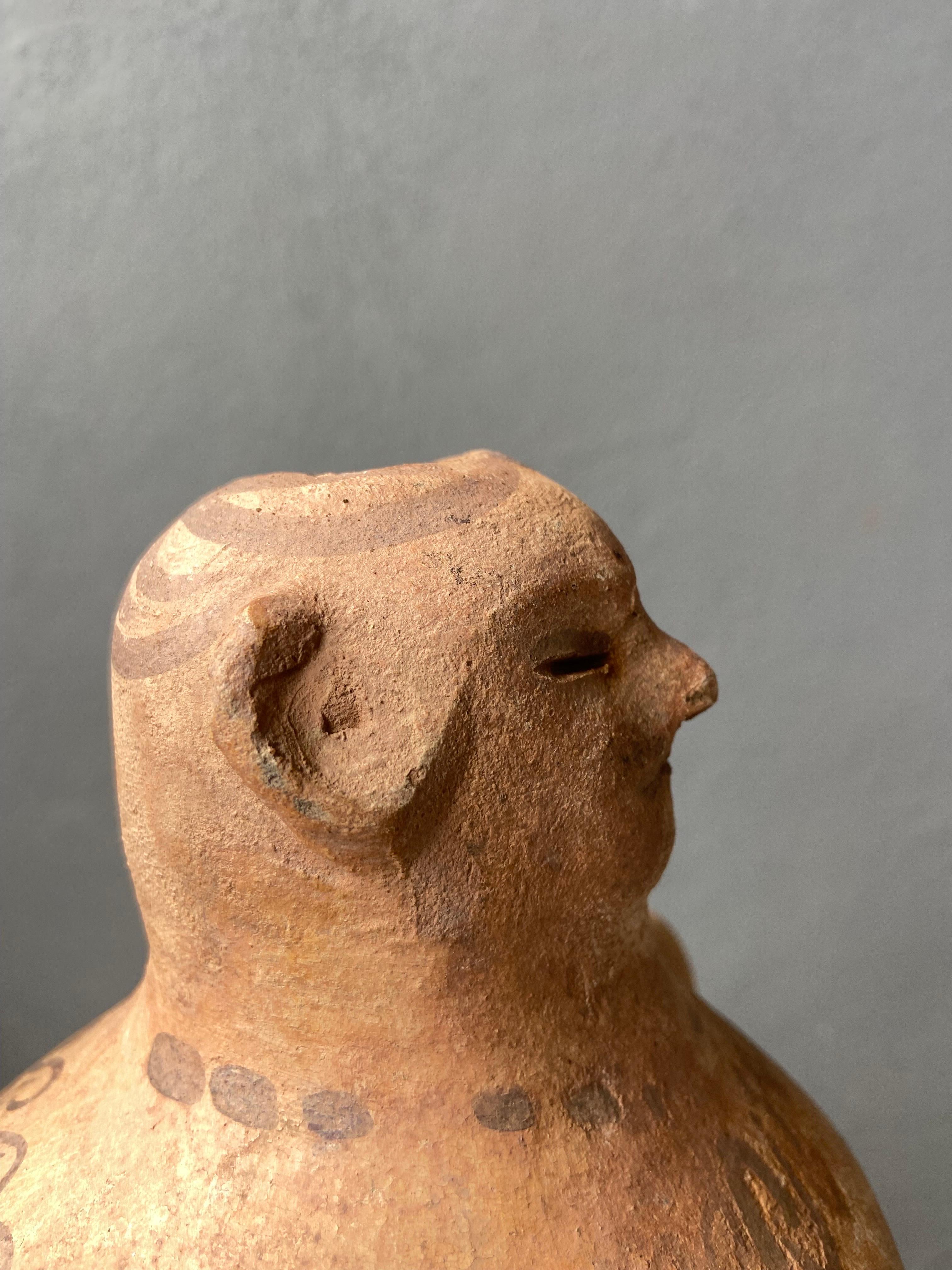 Terracotta Mezcal Jug From Tuliman, Guerrero, Mexico, Circa 1940´s 5