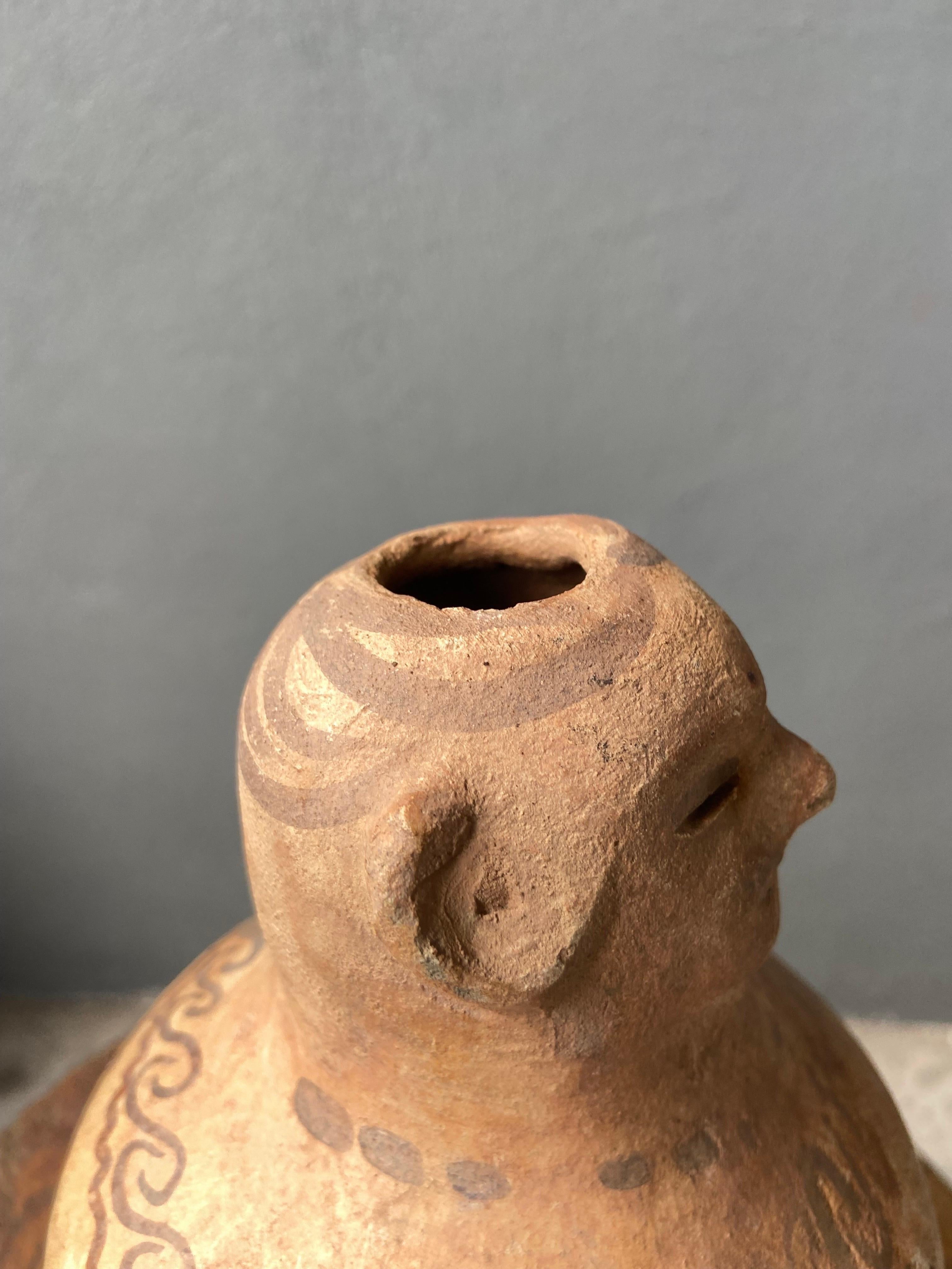 Terracotta Mezcal Jug From Tuliman, Guerrero, Mexico, Circa 1940´s 6