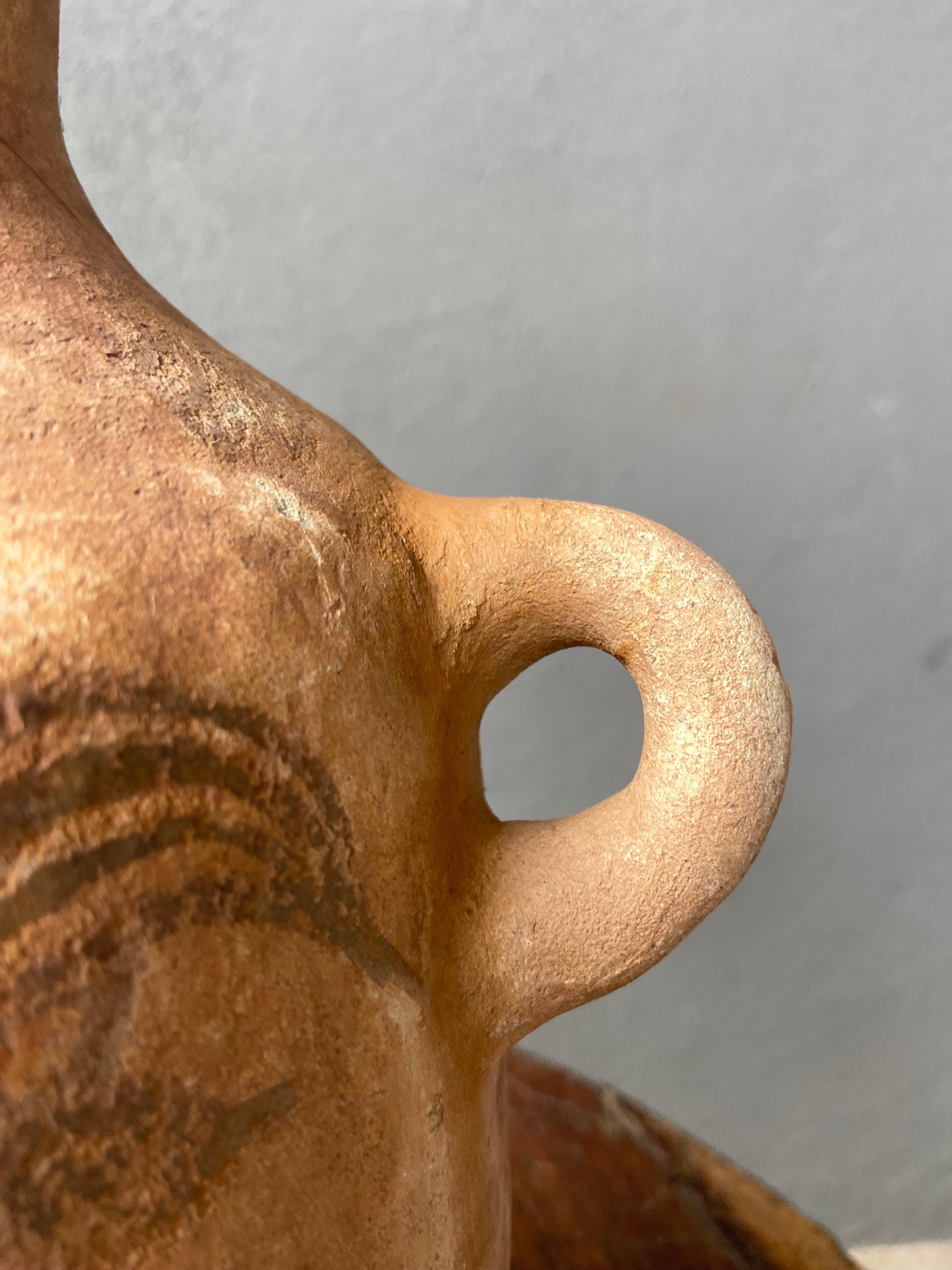 Terracotta Mezcal Jug From Tuliman, Guerrero, Mexico, Circa 1940´s 7