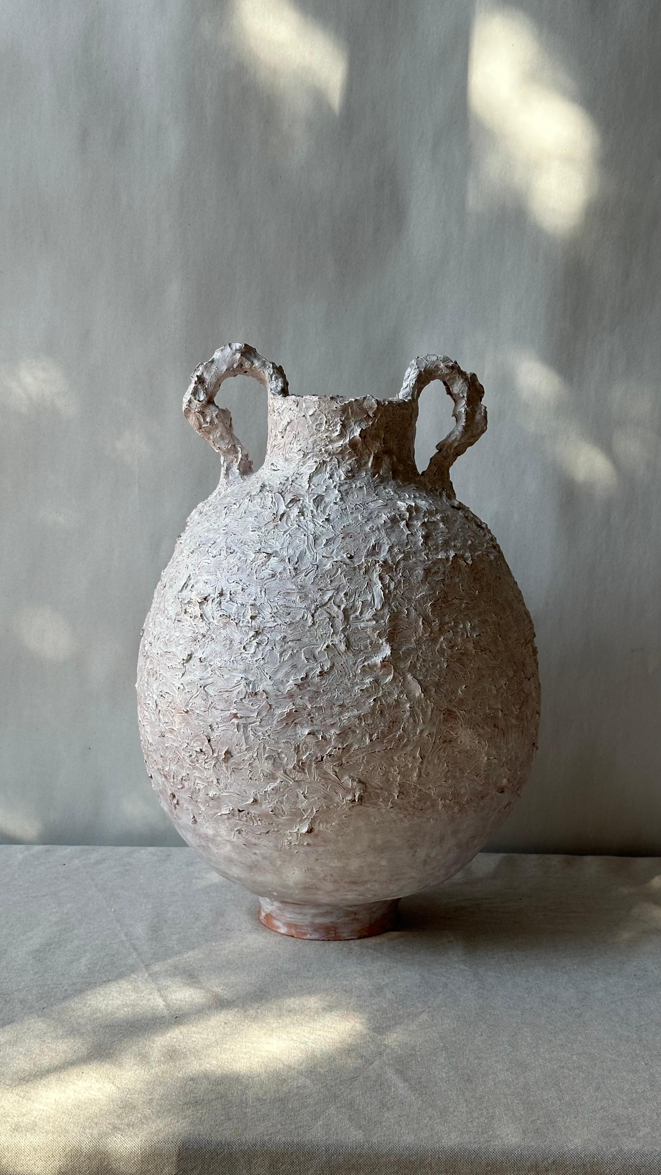 Post-Modern Terracotta Minoan Pot by Elena Vasilantonaki For Sale