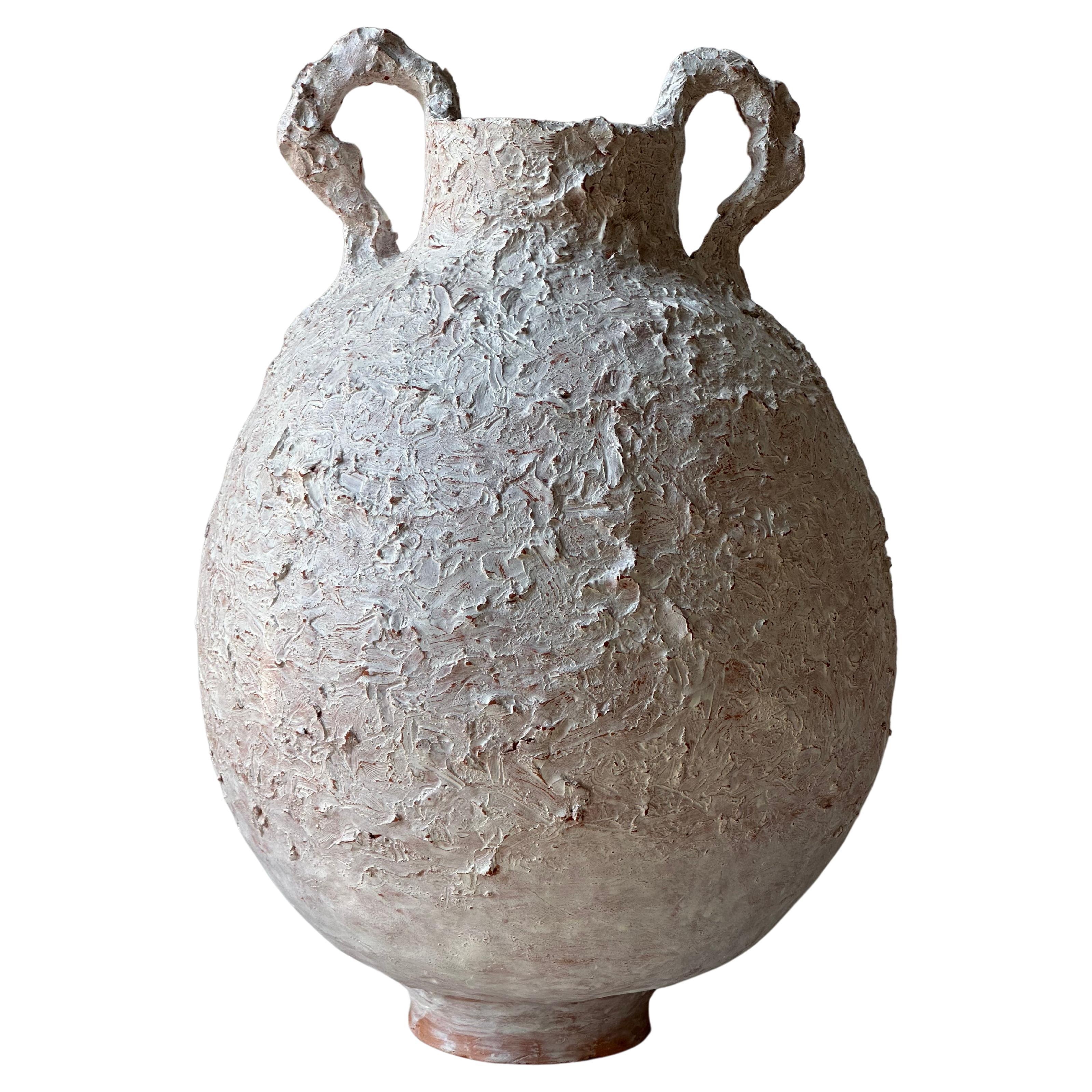 Vaso minoico in terracotta di Elena Vasilantonaki in vendita