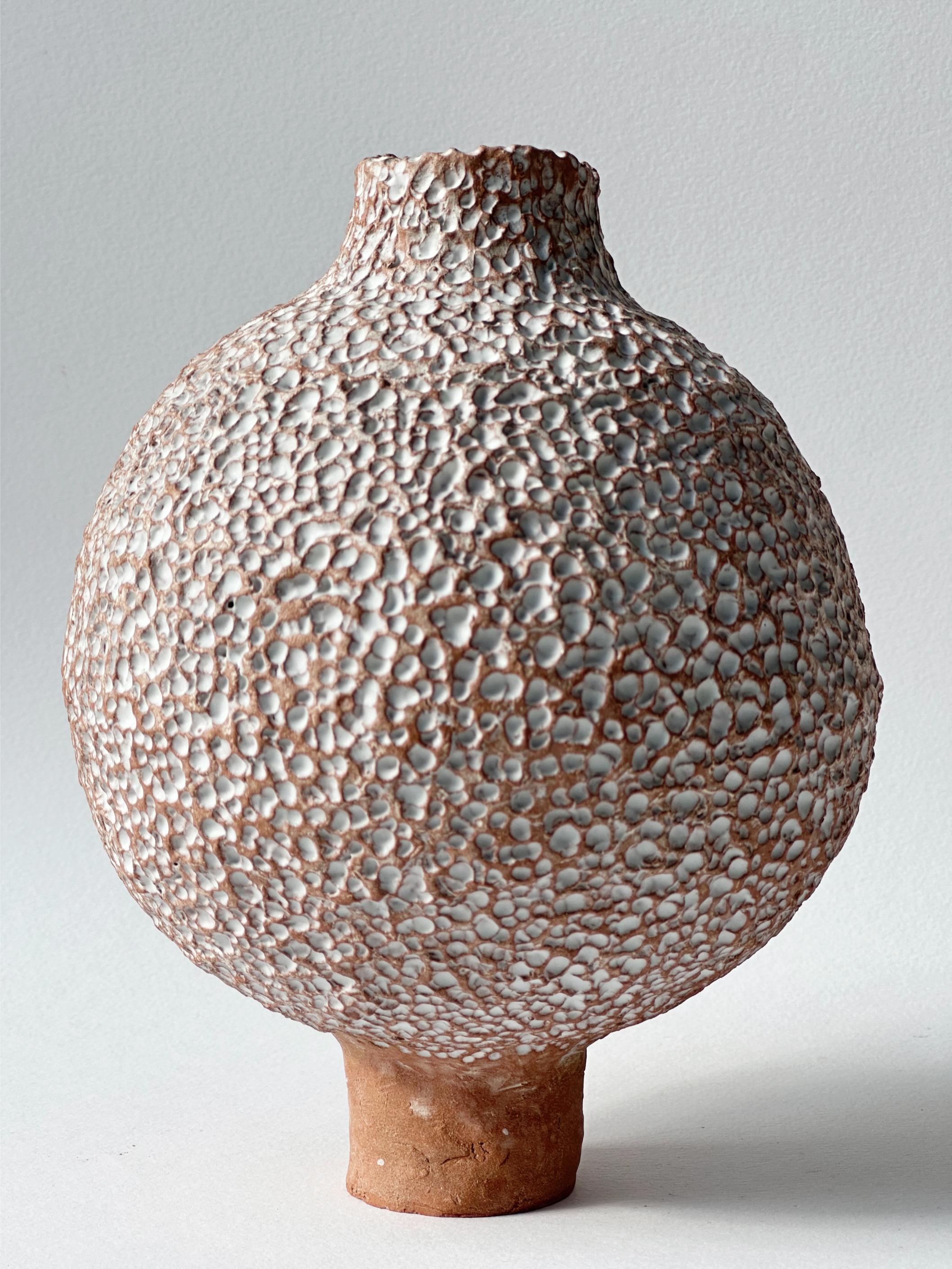 Vaso di terracotta Moon Jar n. 12 di Elena Vasilantonaki
Unico
Dimensioni: ⌀ 14,5 x H 17 cm (Le dimensioni possono variare)
Materiali: Argilla di terracotta locale dell'isola di
Creta

Crescendo in Grecia sono stato circondato da forme di ceramica