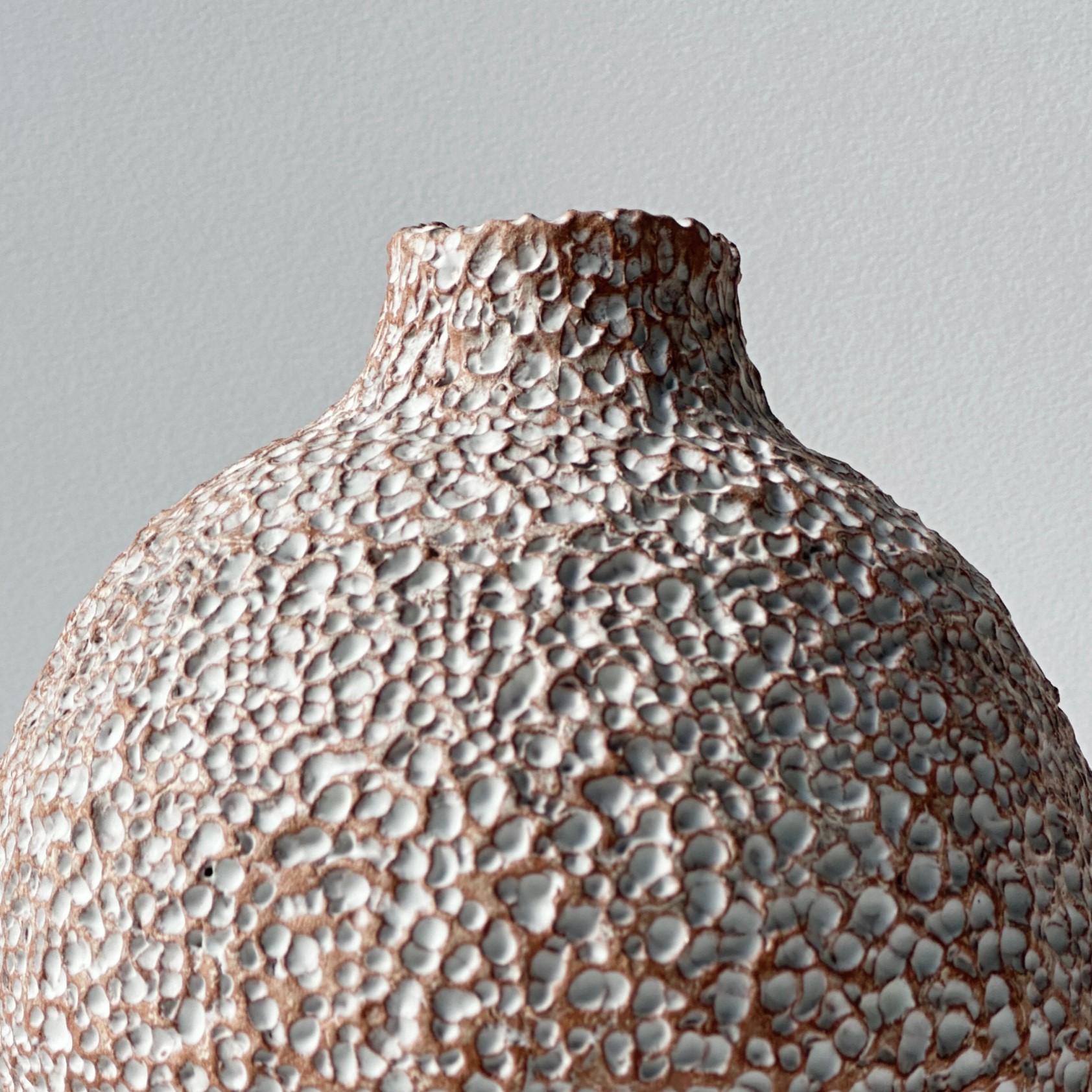 Post-Modern Terracotta Moon Jar No 12 by Elena Vasilantonaki For Sale