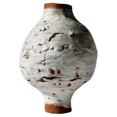 Terracotta Moon Jar No 5 by Elena Vasilantonaki