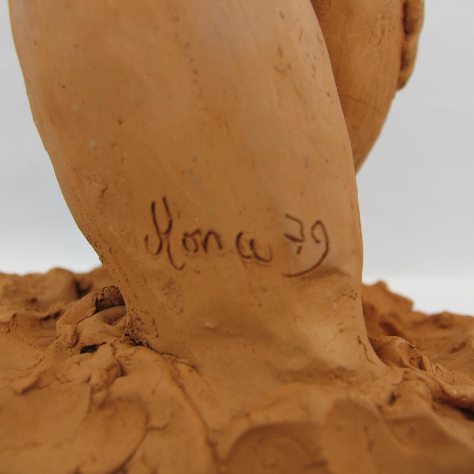 Sculptures de nus en terre cuite, lot de 2, des années 1970 en vente 7
