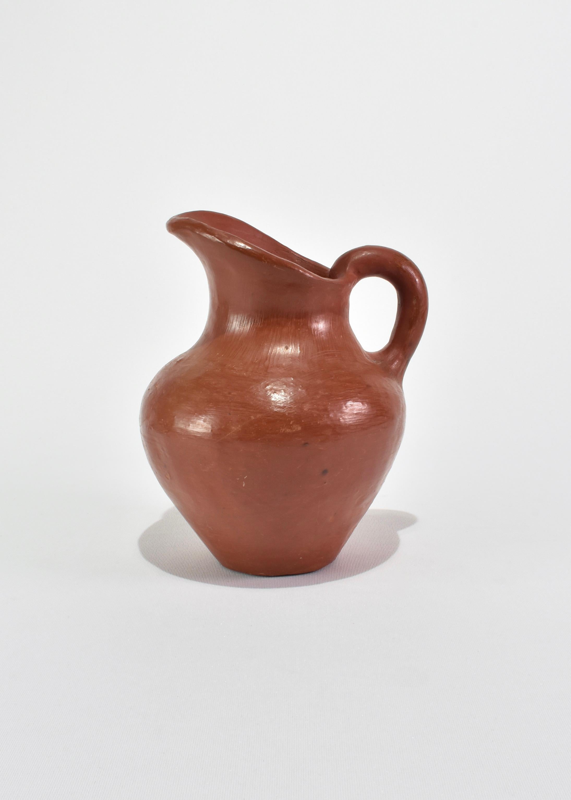 Hand-Crafted Terracotta Pitcher