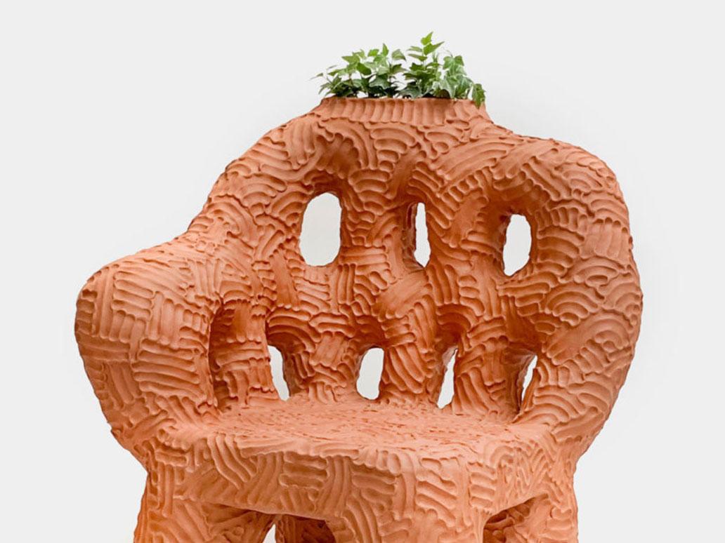 American Chris Wolston Terracotta Plant Chair 