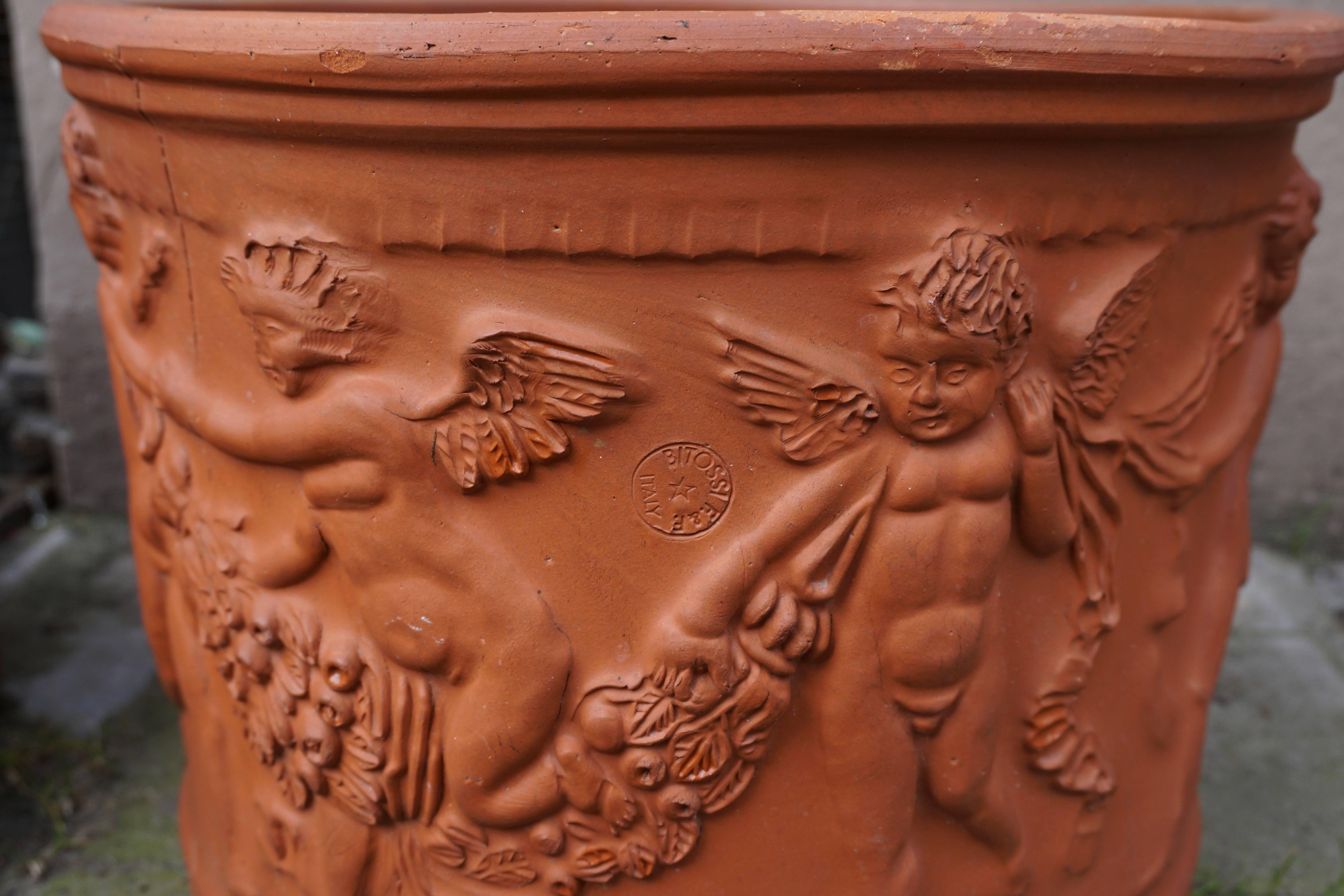 Pflanzgefäß oder Urne aus Terrakotta von Bitossi im Zustand „Gut“ in Antwerp, BE