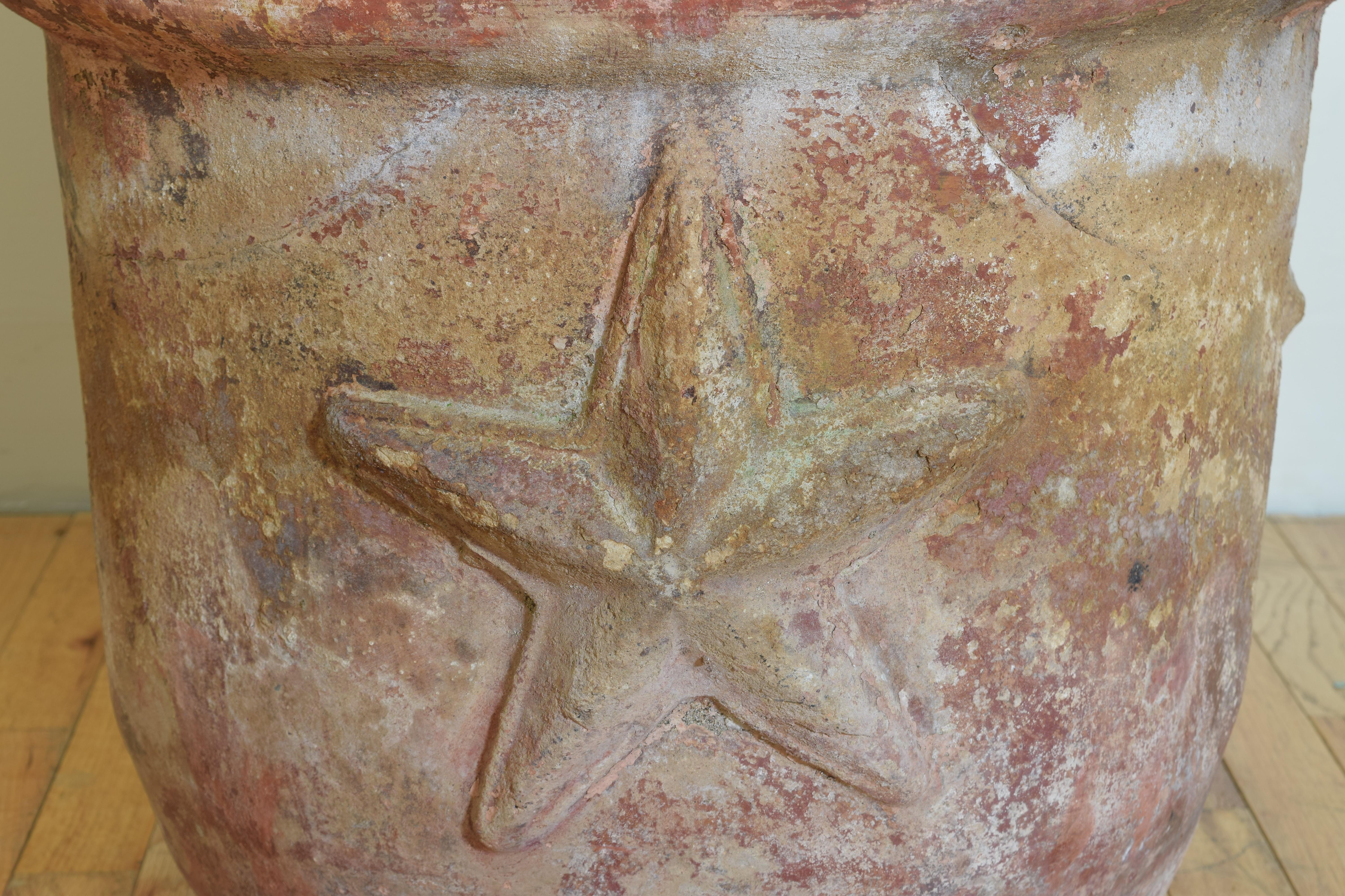 Terracotta Planter, Texas Star, 20th Century For Sale 1