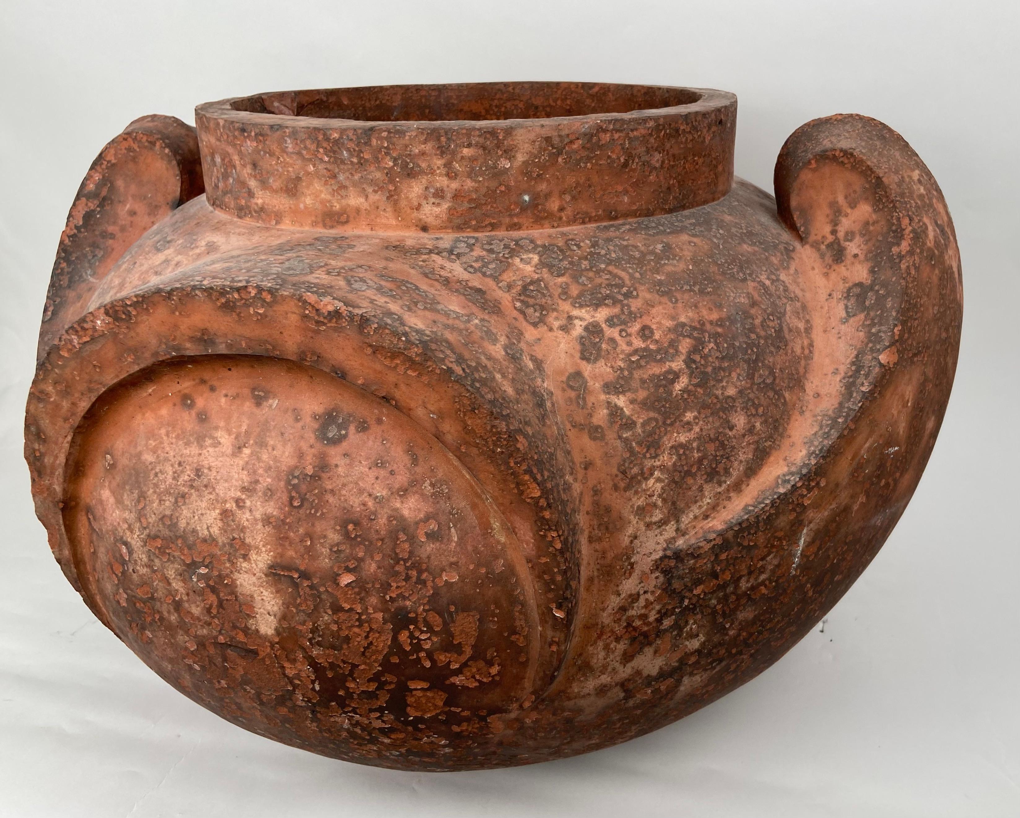 Hand-Crafted Terracotta pot For Sale