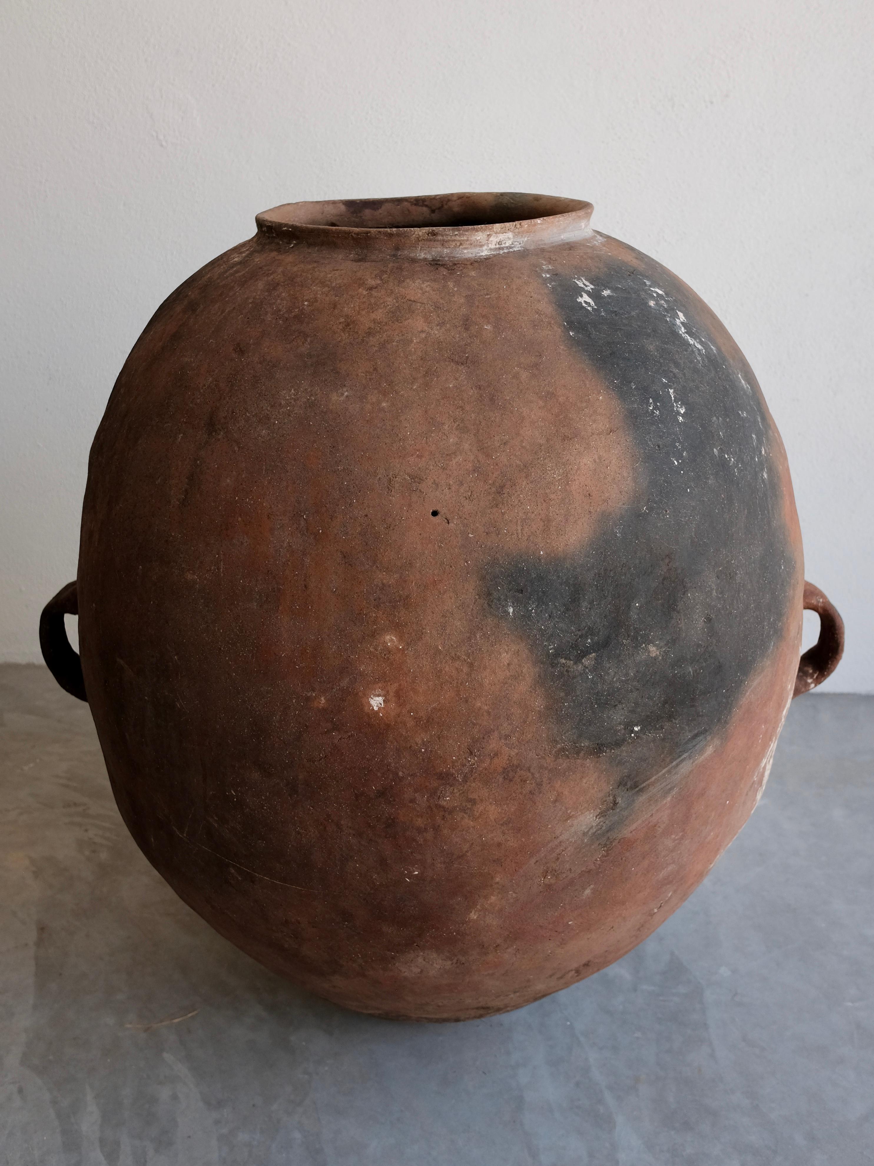 Fired Terracotta Pot from Mexico circa 1930's