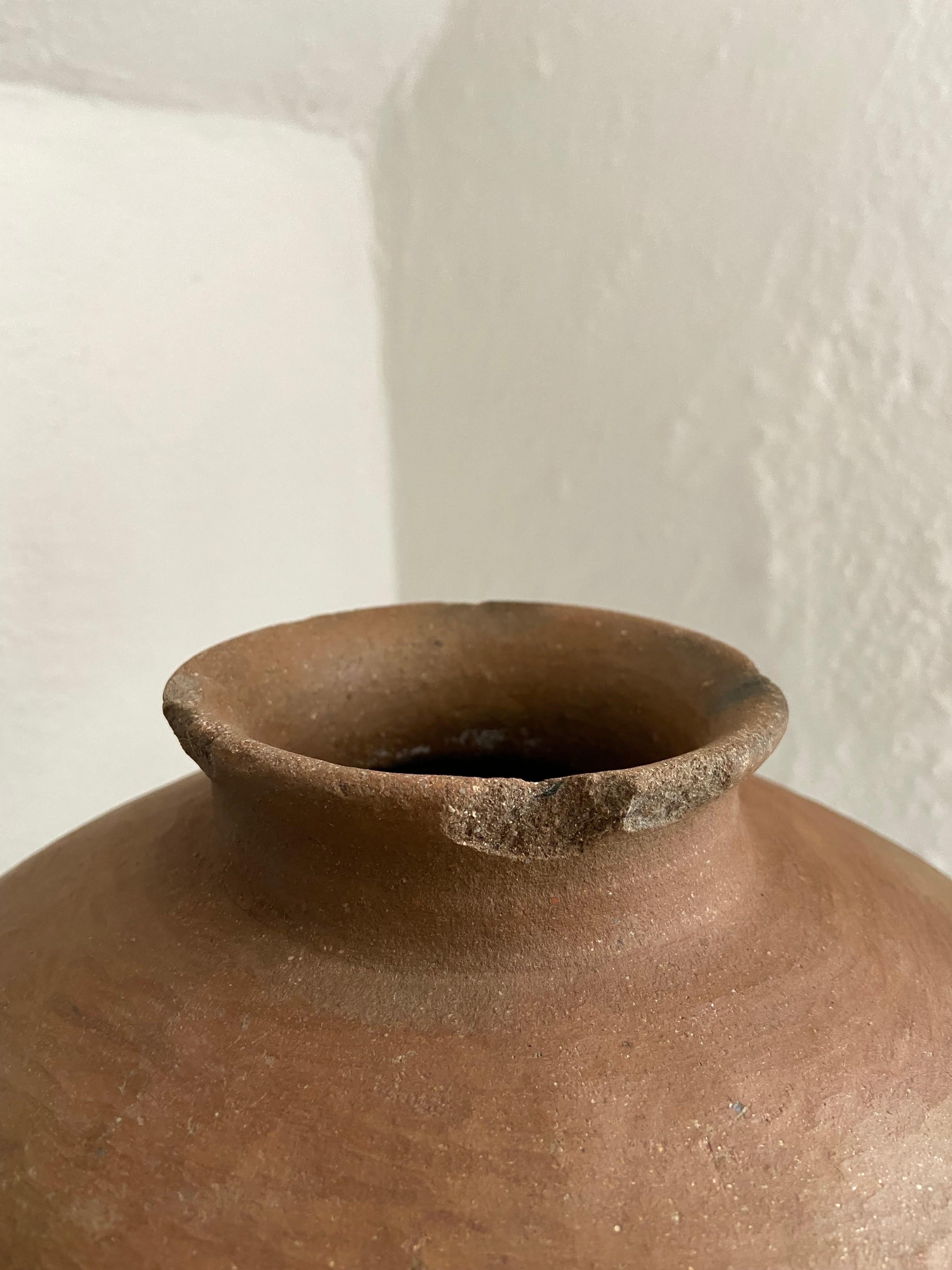 Country Terracotta Pot From The Mixteca Region Of Oaxaca, Mexico, Circa 1940's