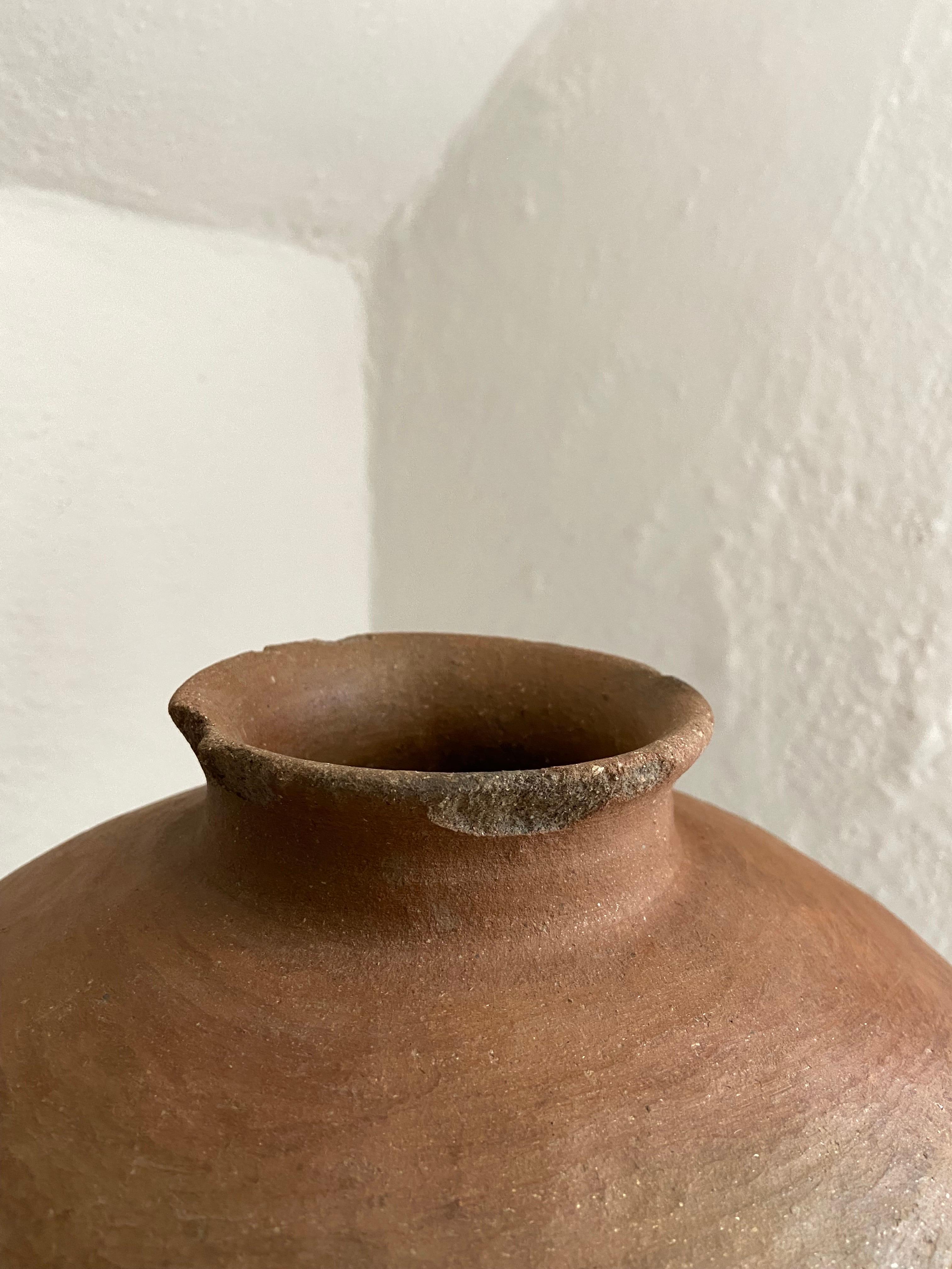 Fired Terracotta Pot From The Mixteca Region Of Oaxaca, Mexico, Circa 1940's