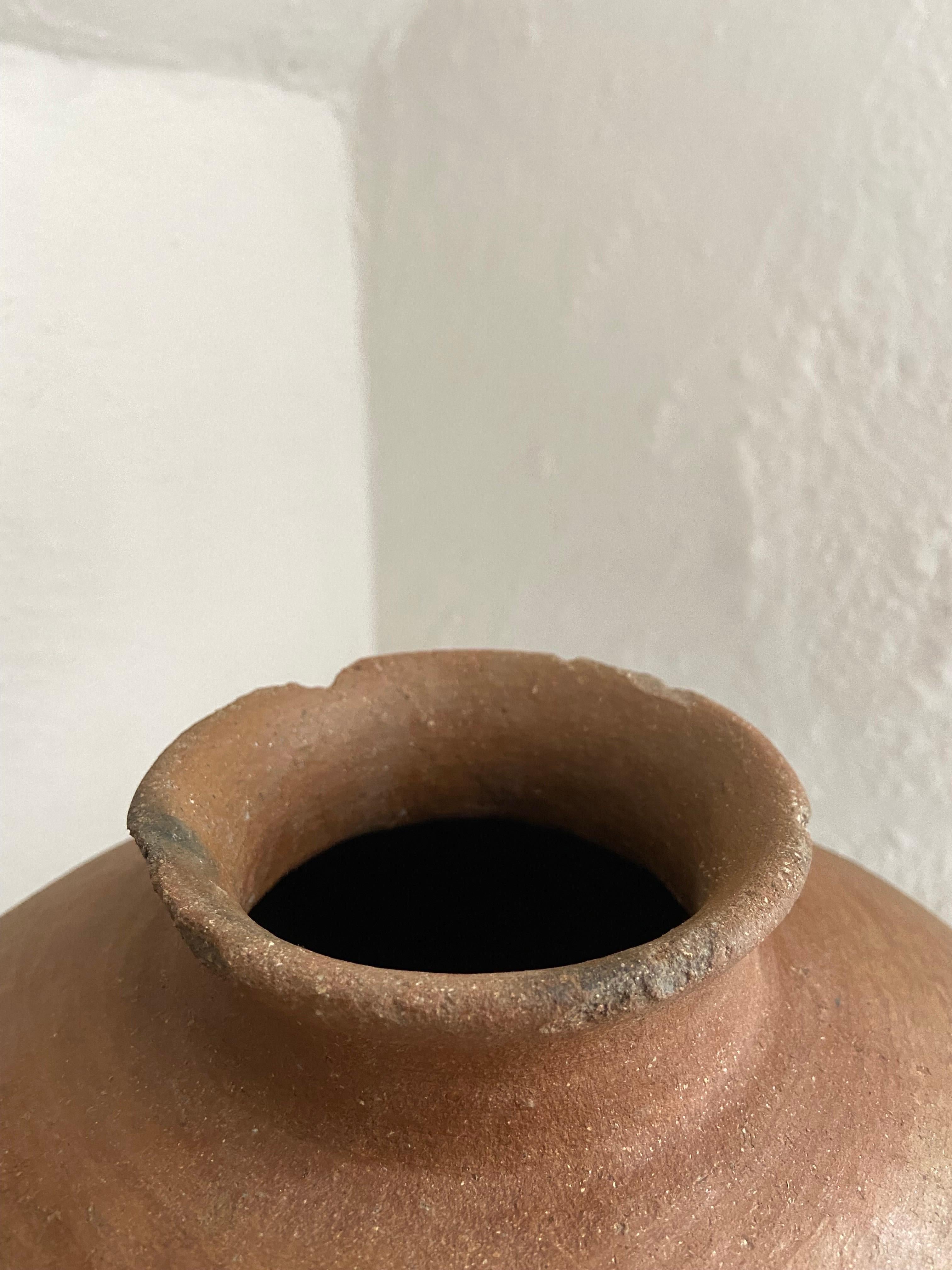 Mid-20th Century Terracotta Pot From The Mixteca Region Of Oaxaca, Mexico, Circa 1940's