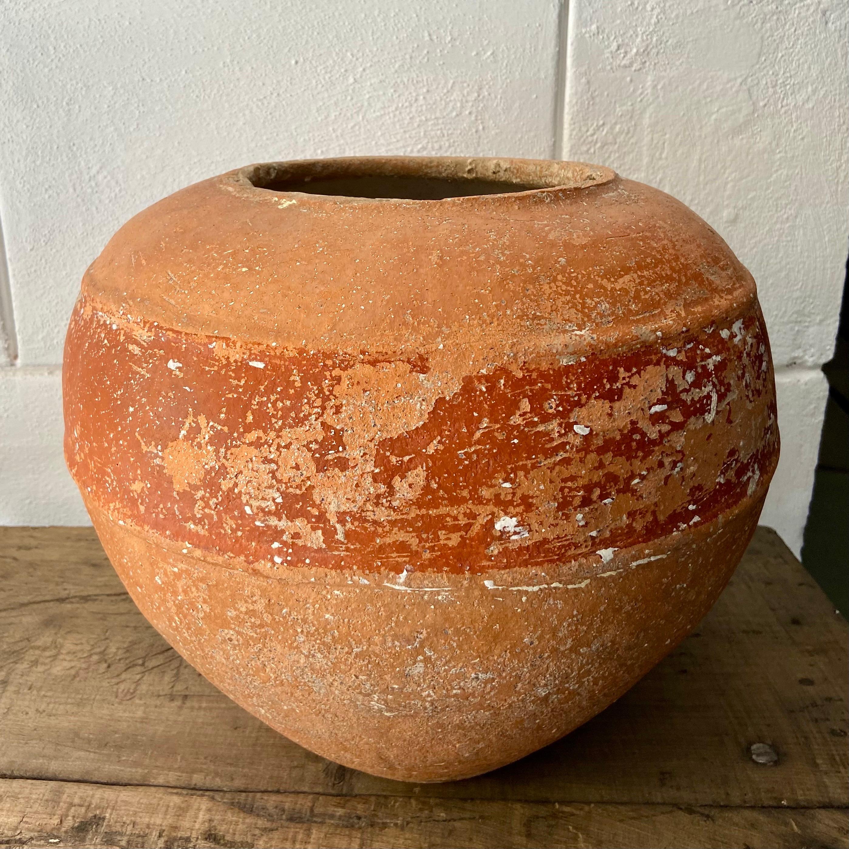 Fired Terracotta Pot from Yucatan, Mexico, Circa 1930's