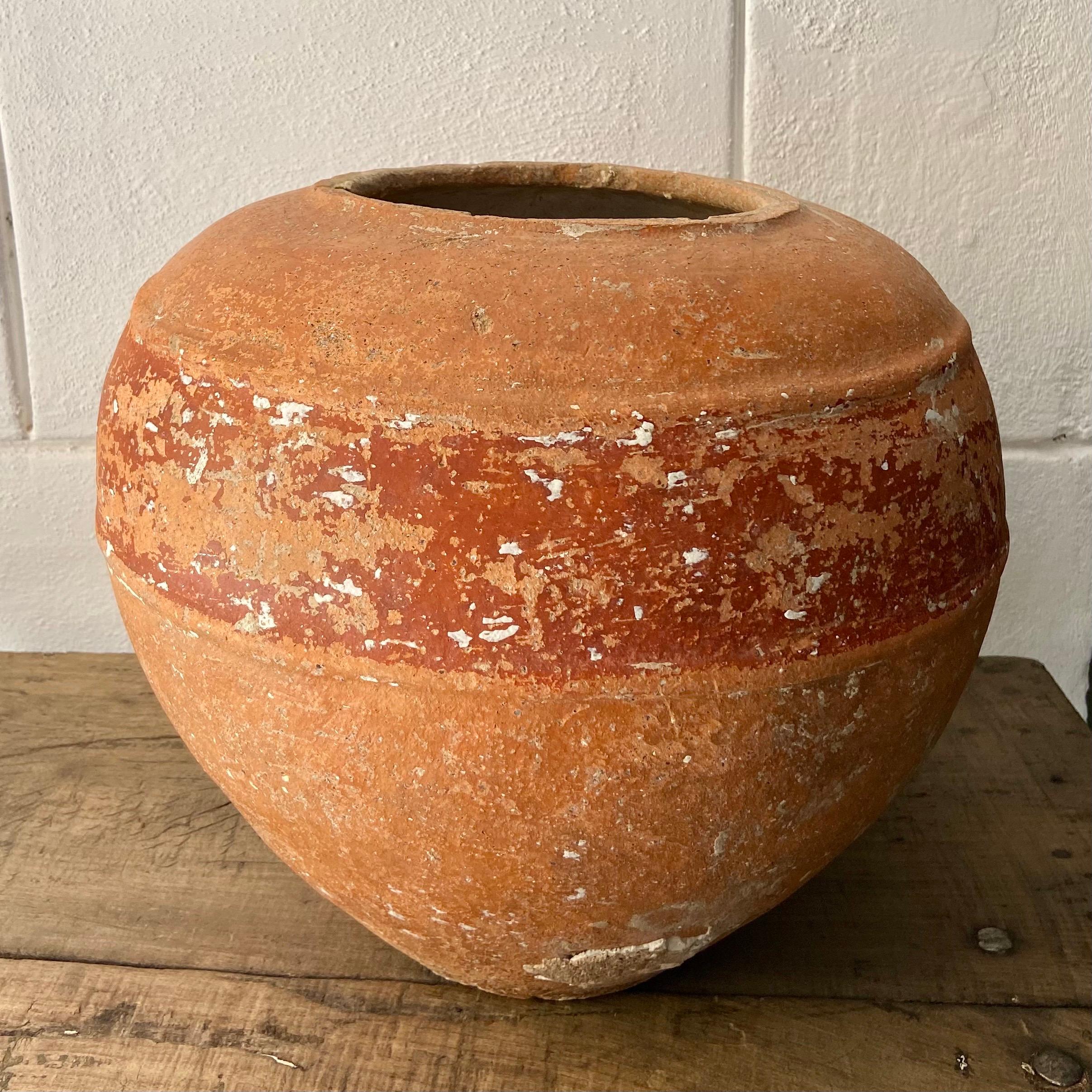 Mid-20th Century Terracotta Pot from Yucatan, Mexico, Circa 1930's