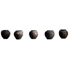 Terracotta Pots Wrapped with Wire Mesh, France, circa 1900
