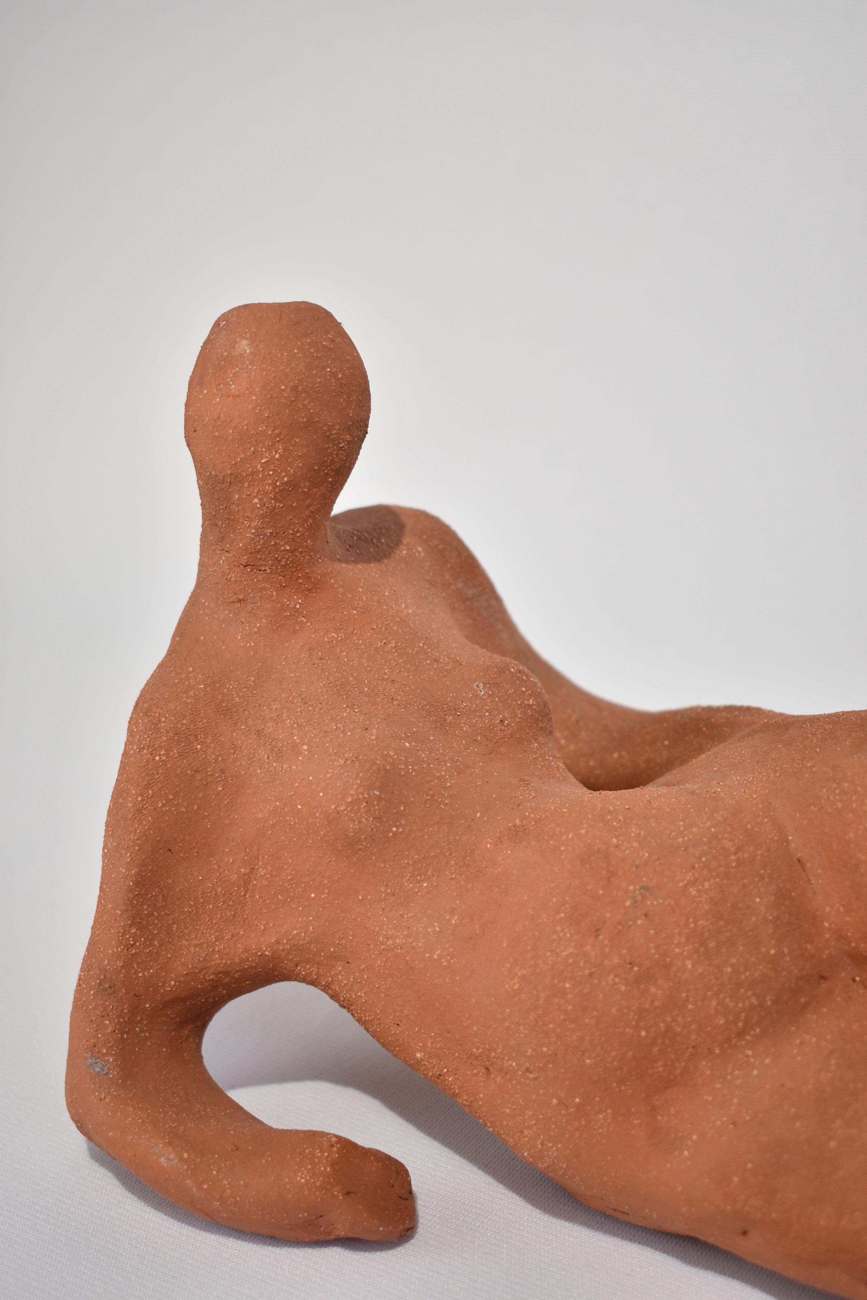 Terracotta Reclining Figure In Good Condition In Richmond, VA