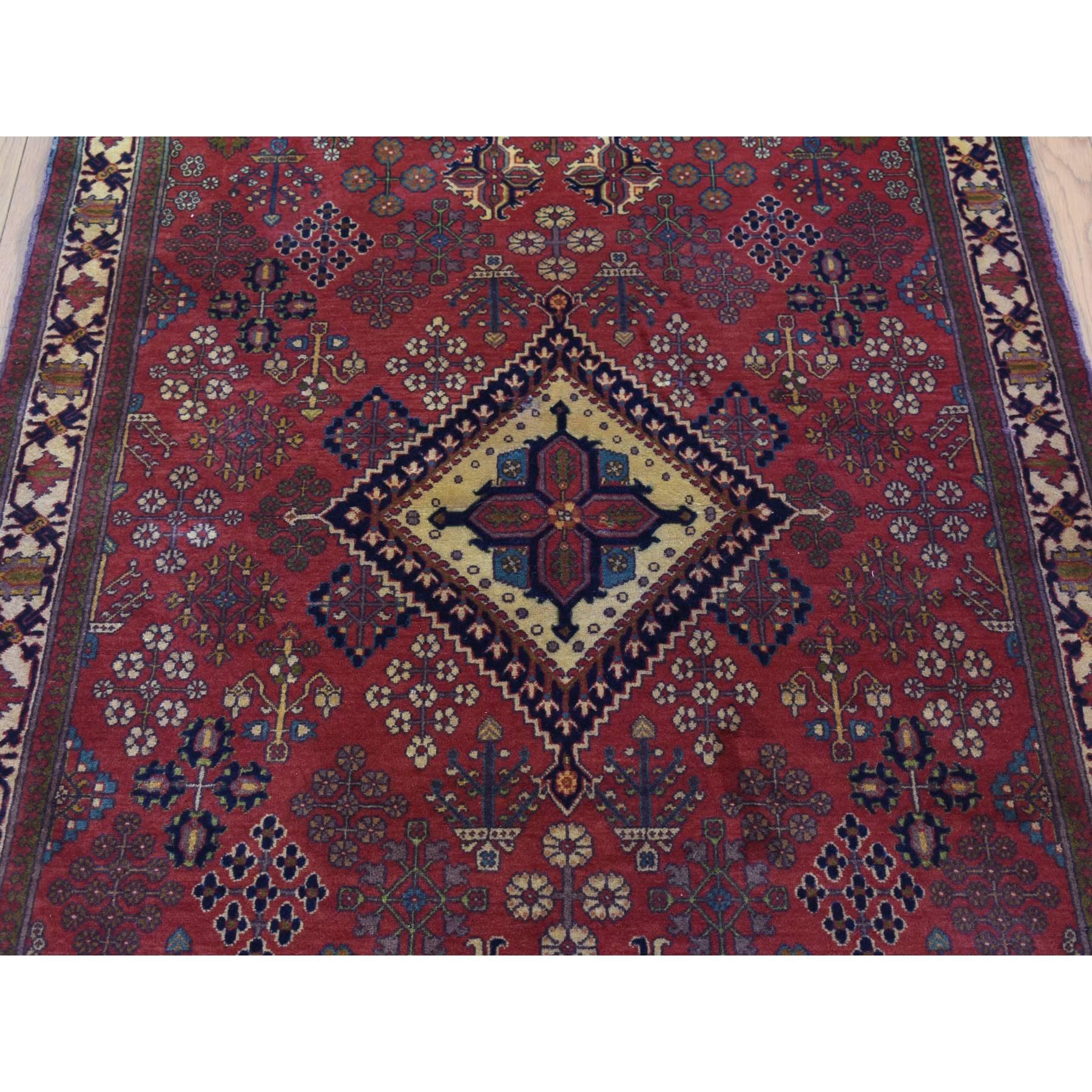 Terracotta Red, Antique Persian Joshagan, Full Pile, Pure Wool Hand Knotted Rug For Sale 1