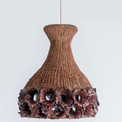 Terrakotta-roter Keramik-Anhänger mit Löchern, Dänemark, 1960er Jahre