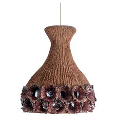 Ciondolo in ceramica rossa con fori, Danimarca, anni '60