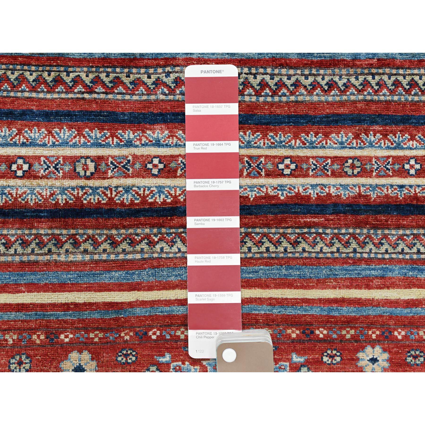 Laine Tapis rouge super Kazak Khorjin Design noué à la main 9'10