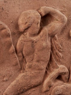 Terracotta Relief of Two Worriers on Horses