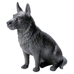 Antique Terracotta Scottie Dog