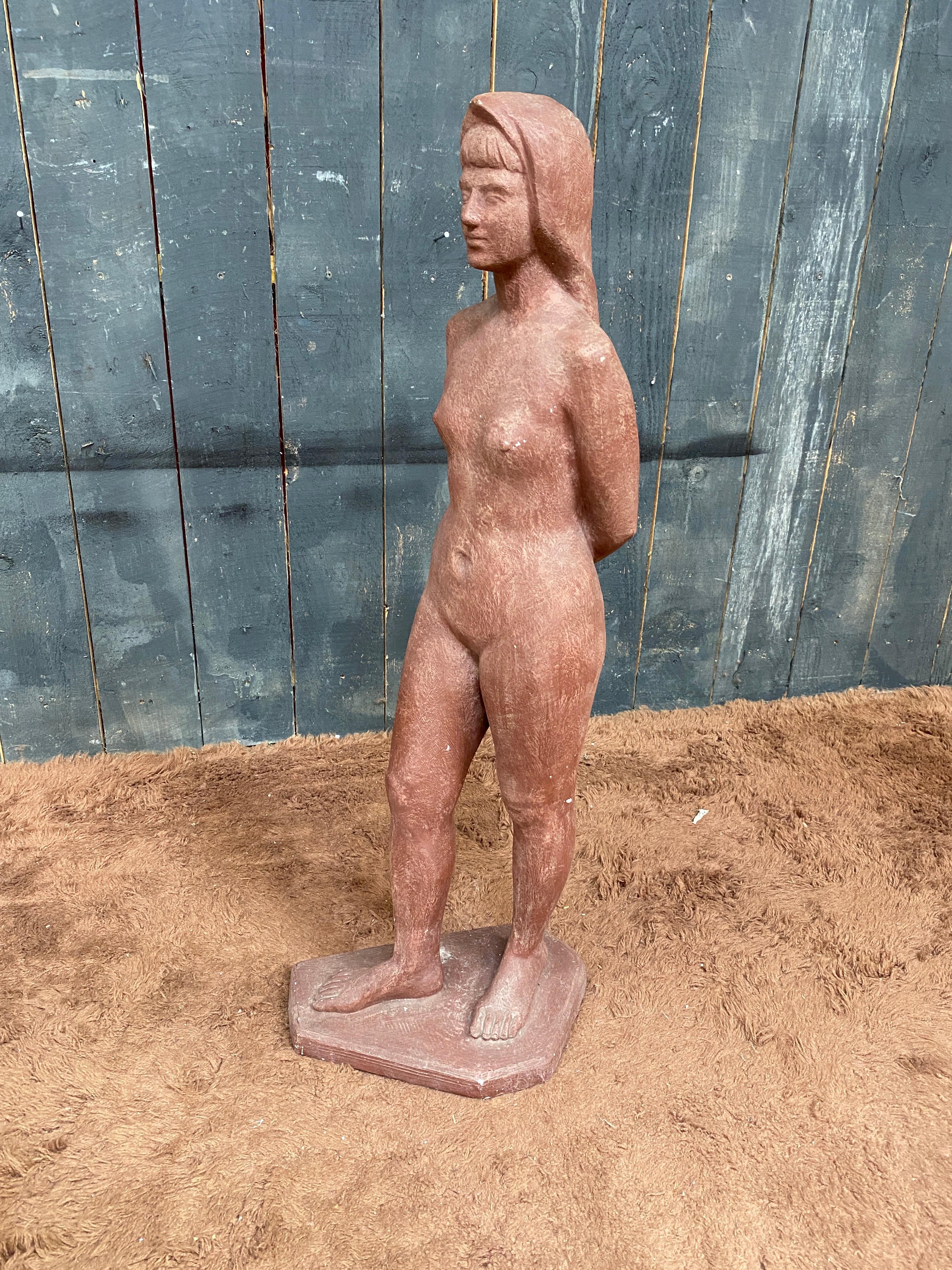 Escultura de terracota, atribuida a Perugini Mario, hacia 1960 Terracota en venta