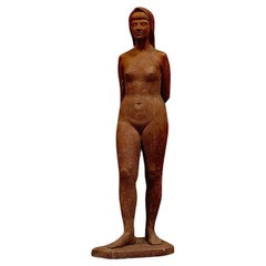 Terracotta Sculpture, attributed to Perugini Mario, circa 1960
