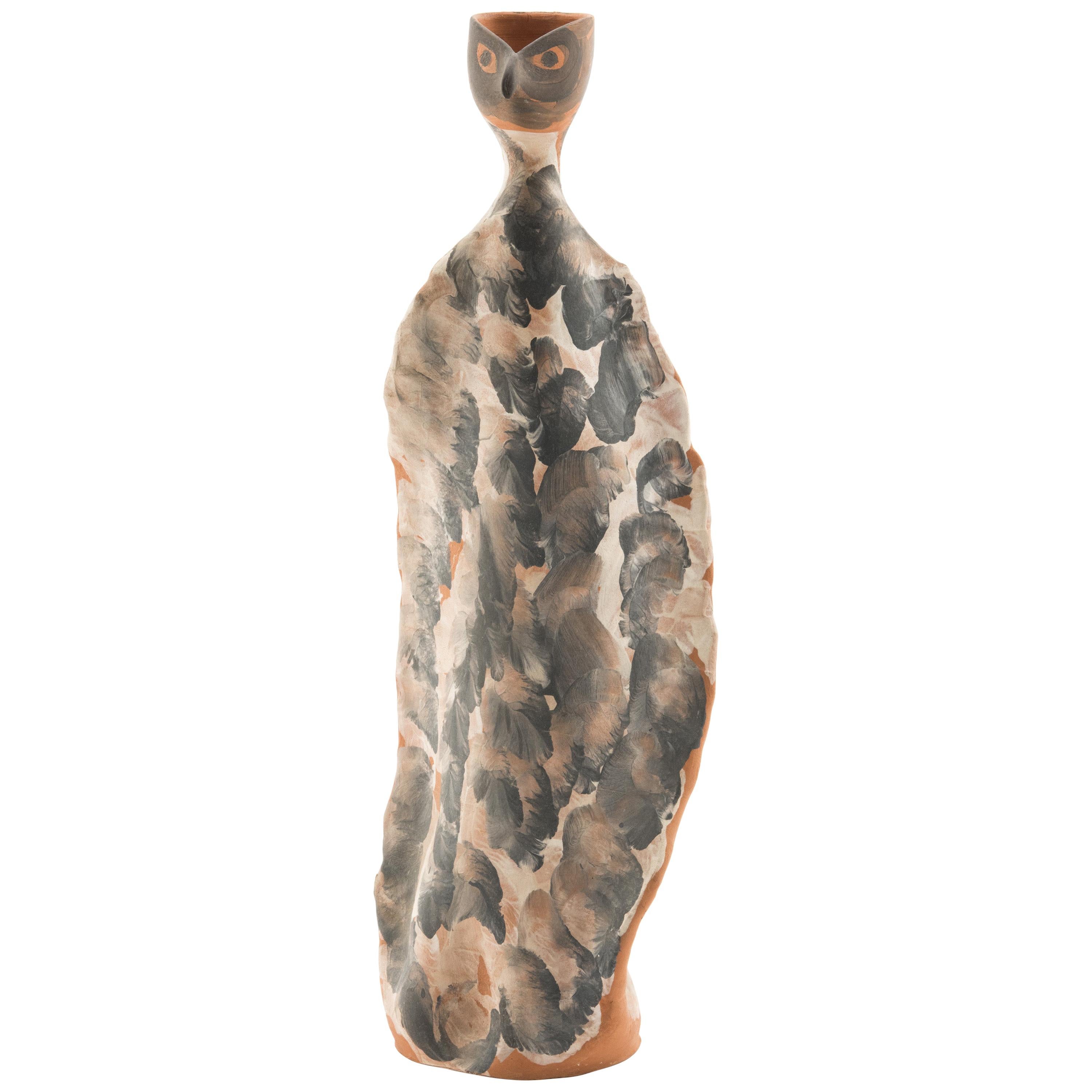 Terracotta Sculpture "Bird" by Jules Agard, Vallauris, 1950s For Sale