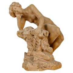 Terracotta Sculpture by Charles Pourquet, Early 20th Century.