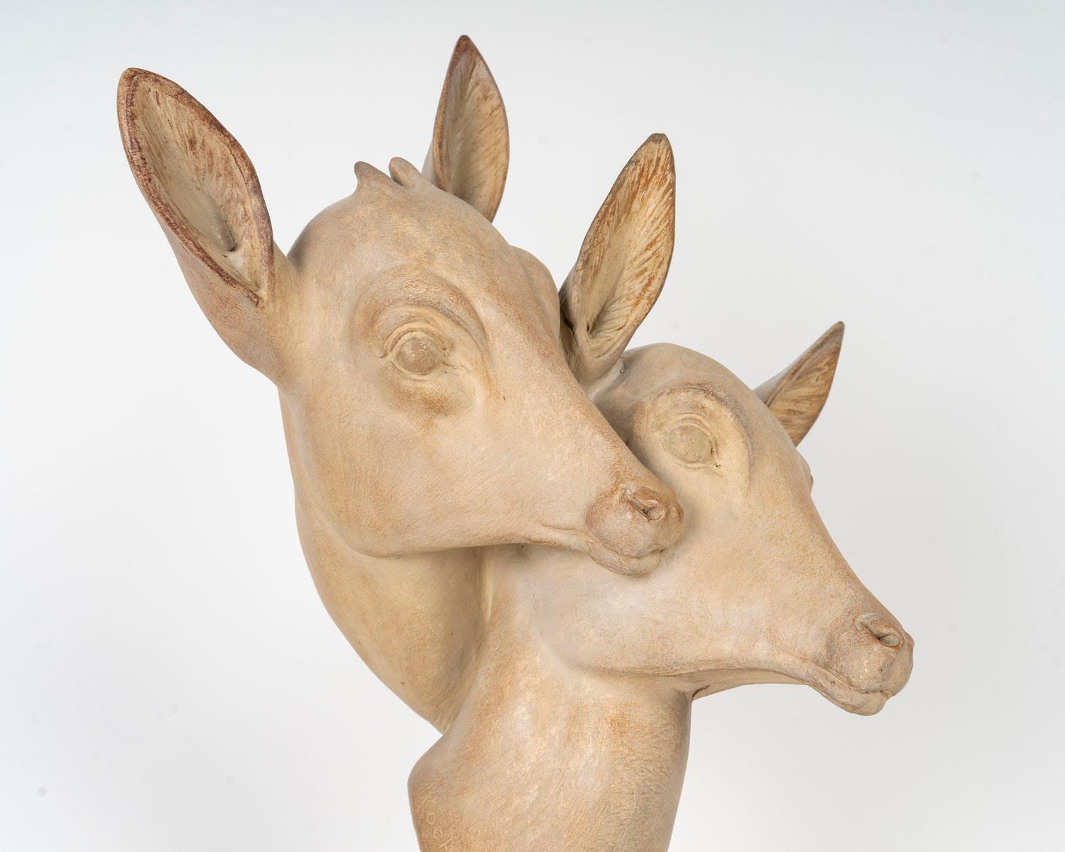 Terrakotta-Skulptur von Irénée Rochard, 1930, Art-Déco-Zeit. (Art déco) im Angebot