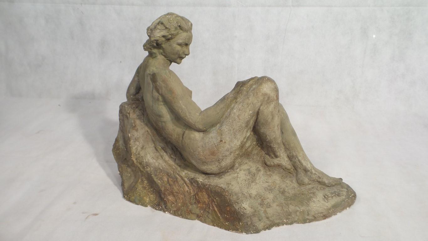 19th Century Terracotta Sculpture by Pierre Theunis, Belgium, 1863-1950 