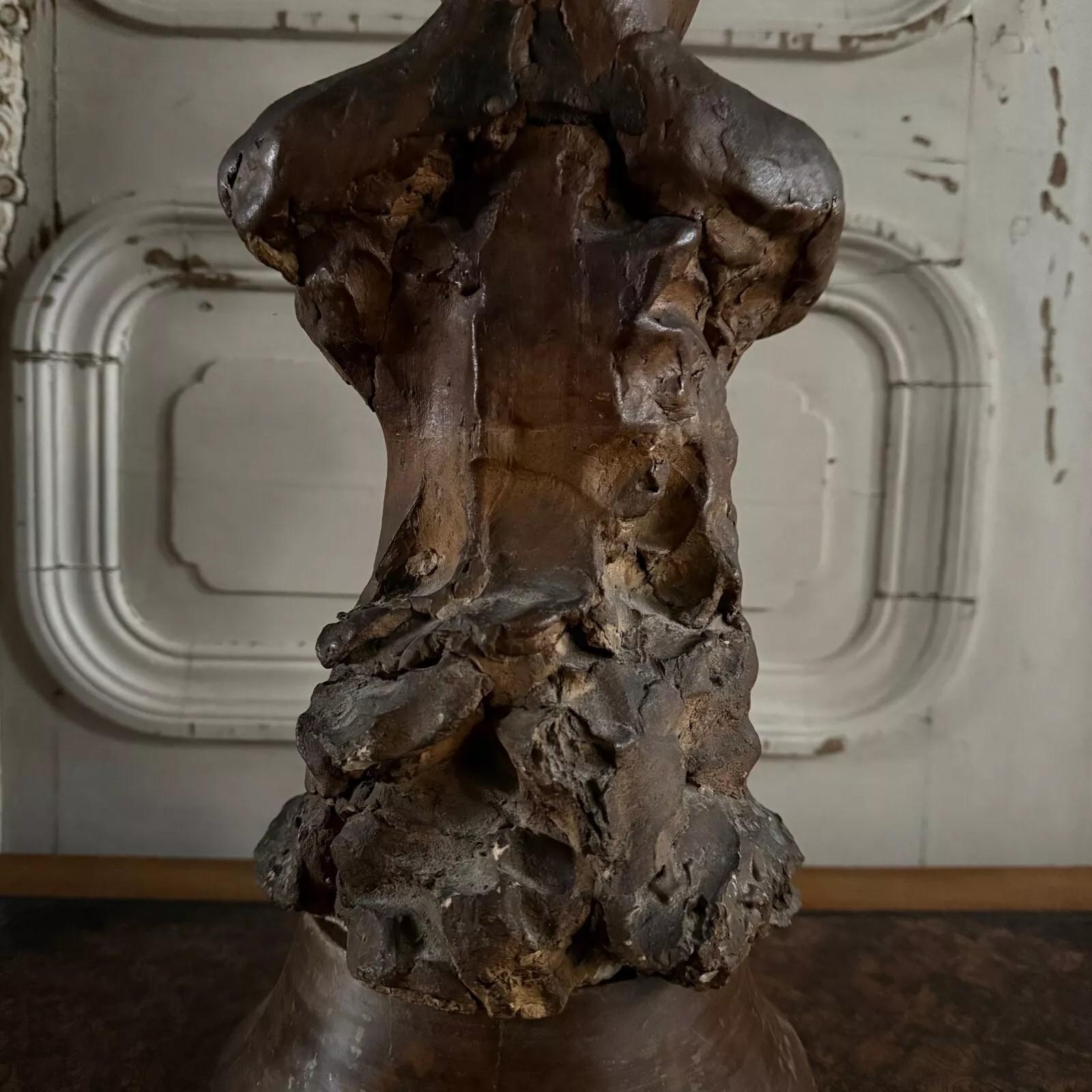 Terracotta sculpture, Charles Filleul workshop, bust of a child. im Angebot 4