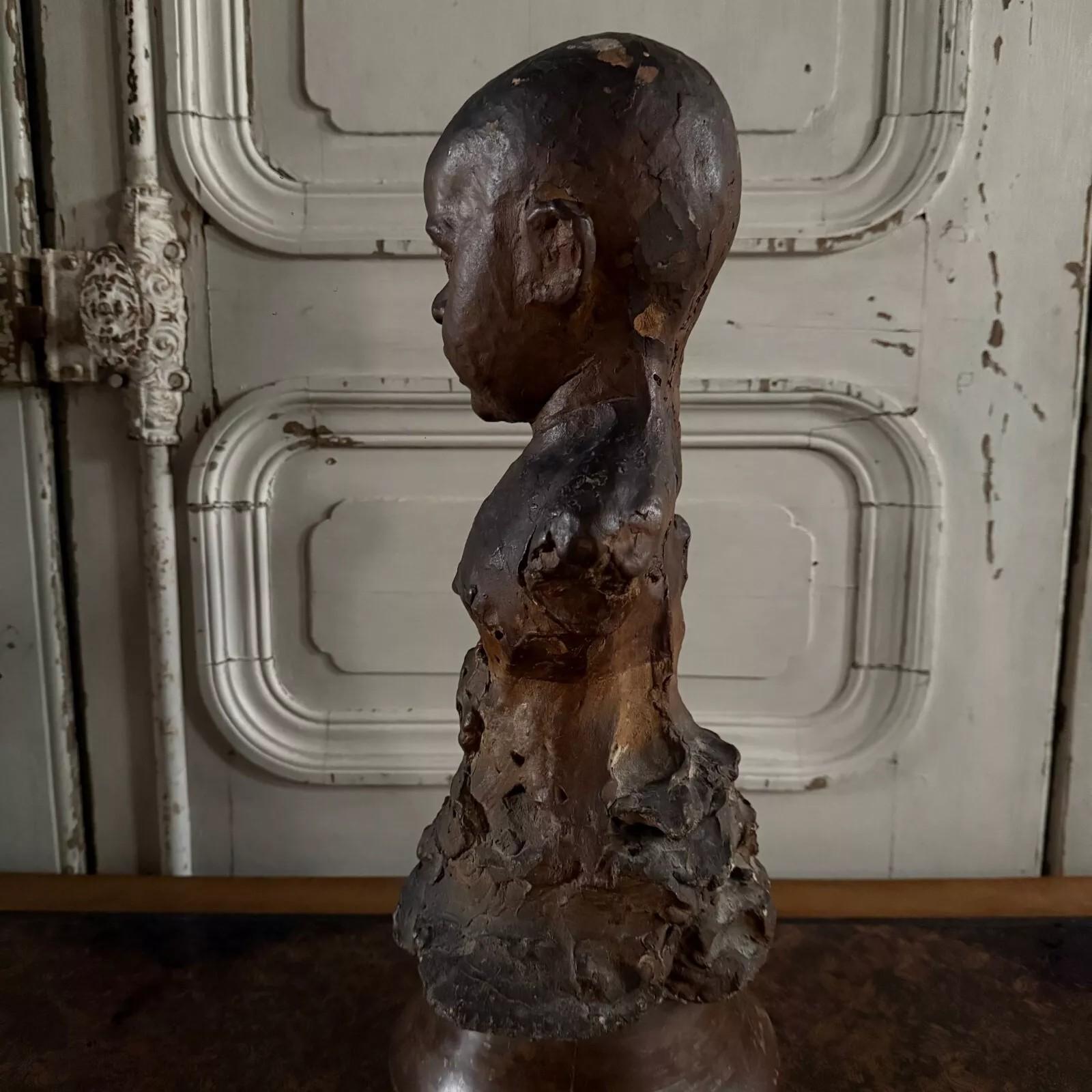 Terracotta sculpture, Charles Filleul workshop, bust of a child. (Neoklassisch) im Angebot